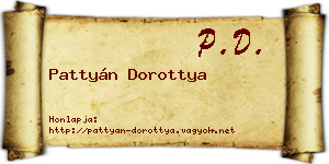 Pattyán Dorottya névjegykártya