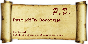 Pattyán Dorottya névjegykártya